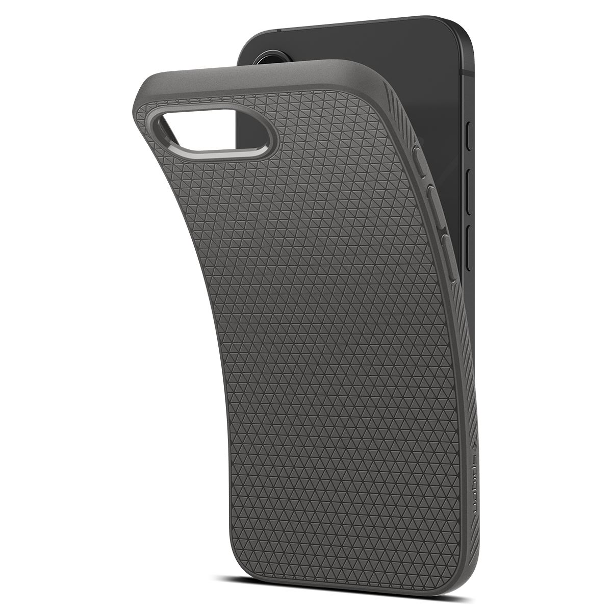 Spigen Liquid Air, marble gray - iPhone 16e (7)