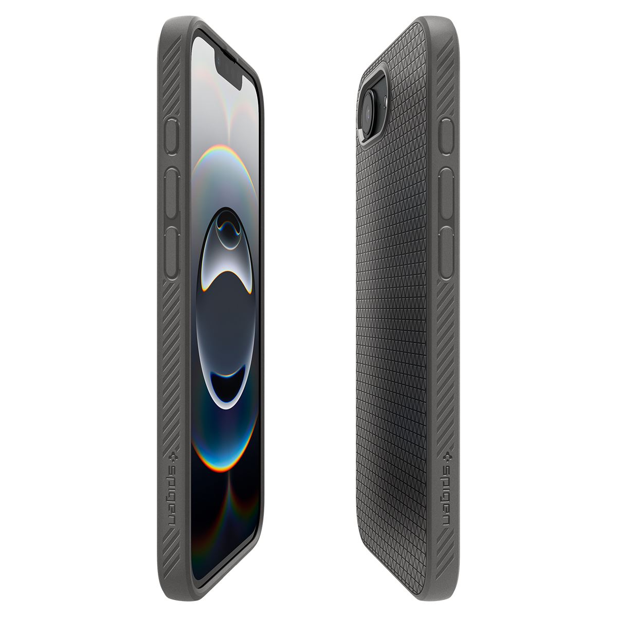 Spigen Liquid Air, marble gray - iPhone 16e (8)