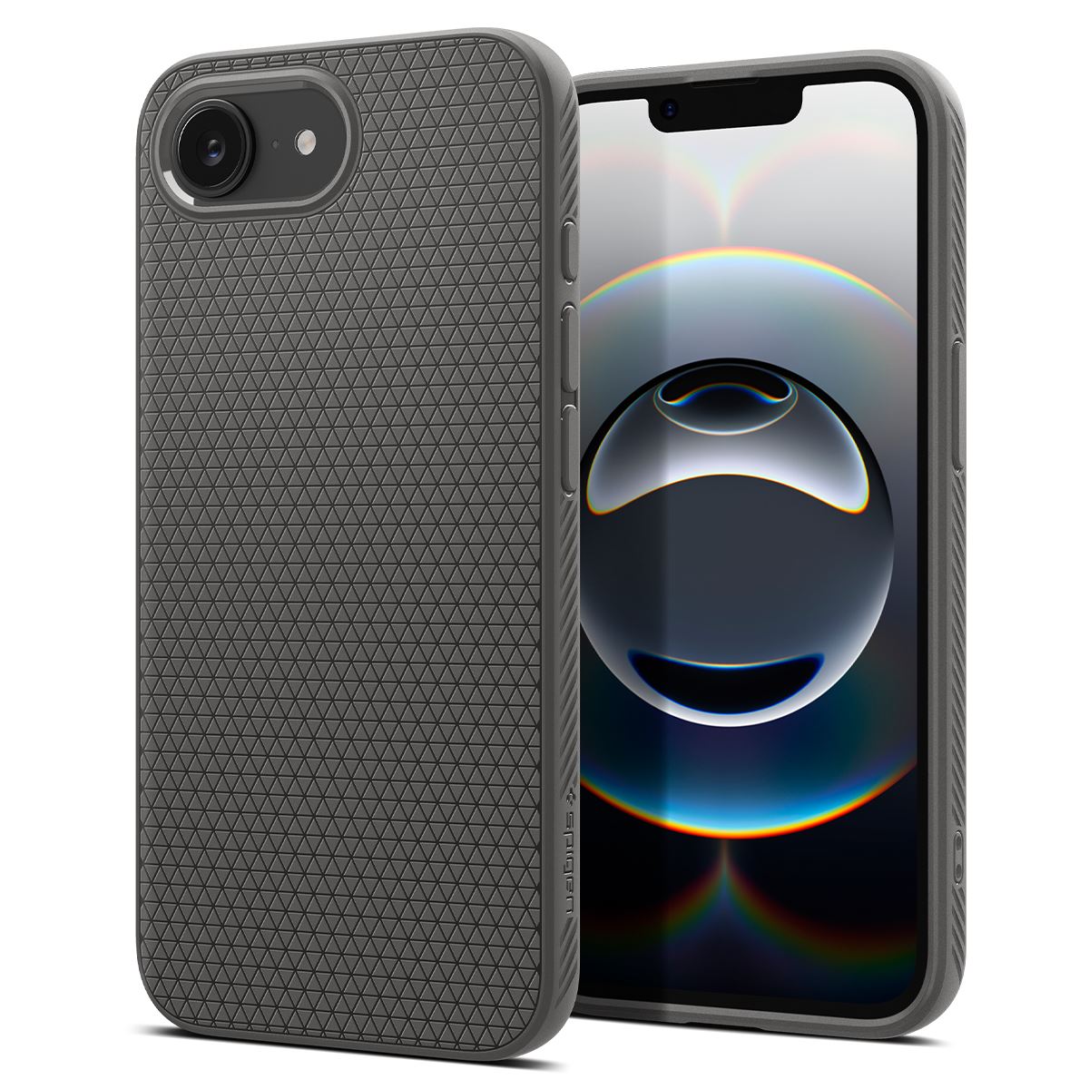 Spigen Liquid Air, marble gray - iPhone 16e