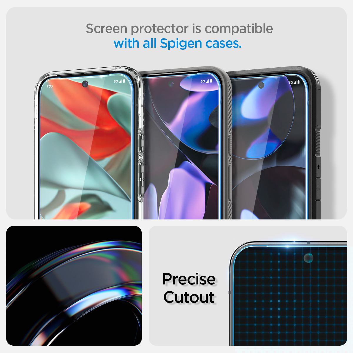 Spigen Glass tR EZ Fit 2 Pack, transparency - Google Pixel 9 Pro XL (12)