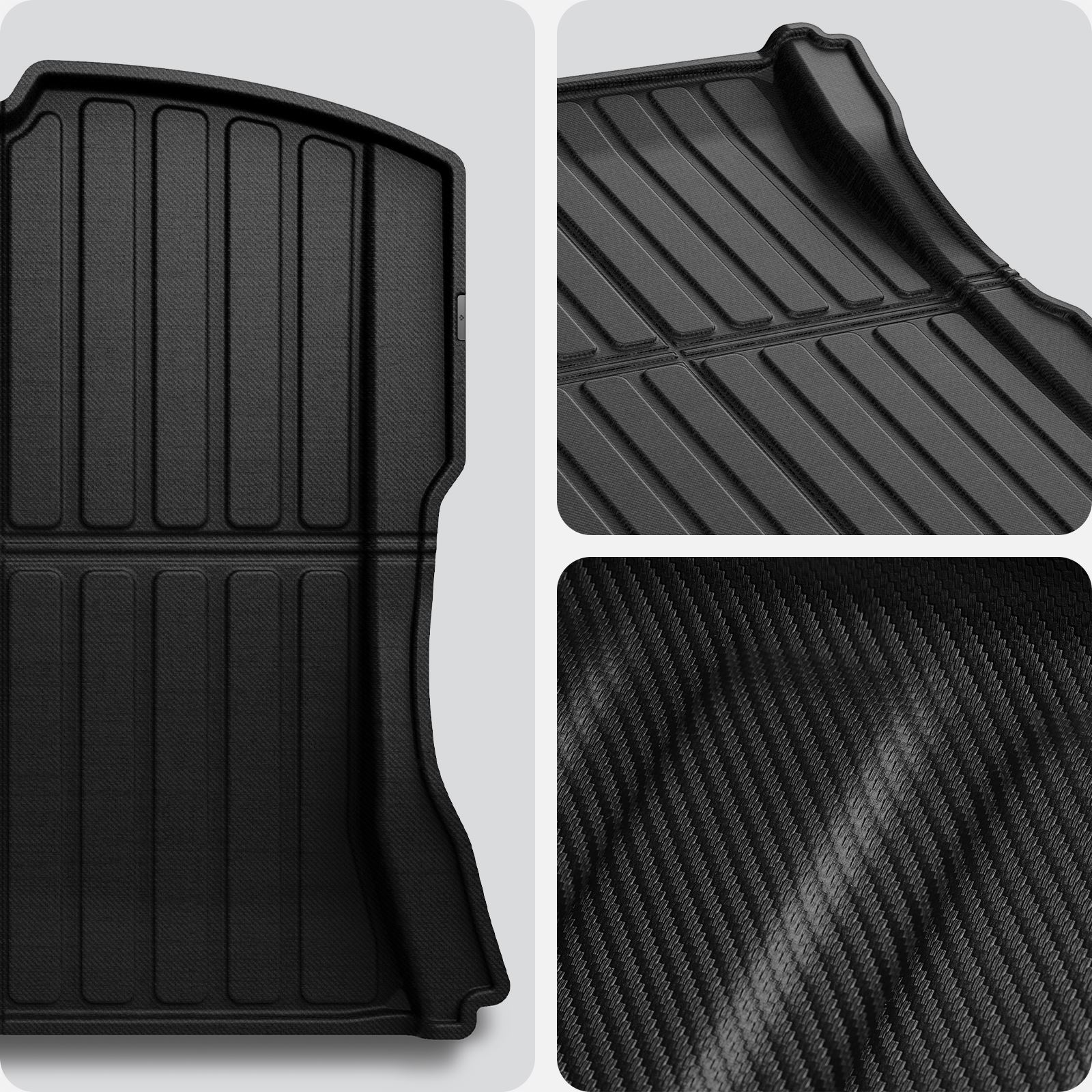 Spigen Tesla Car Mat Rear Trunk, black - Tesla Model 3  (19)