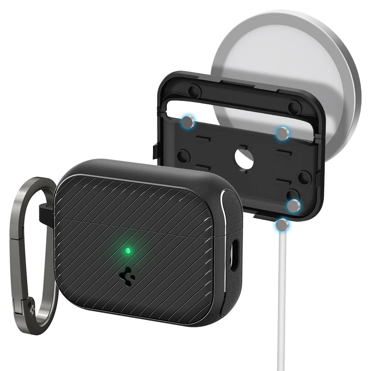 Spigen Mag Armor MagSafe, black - AirPods Pro 2 (8)