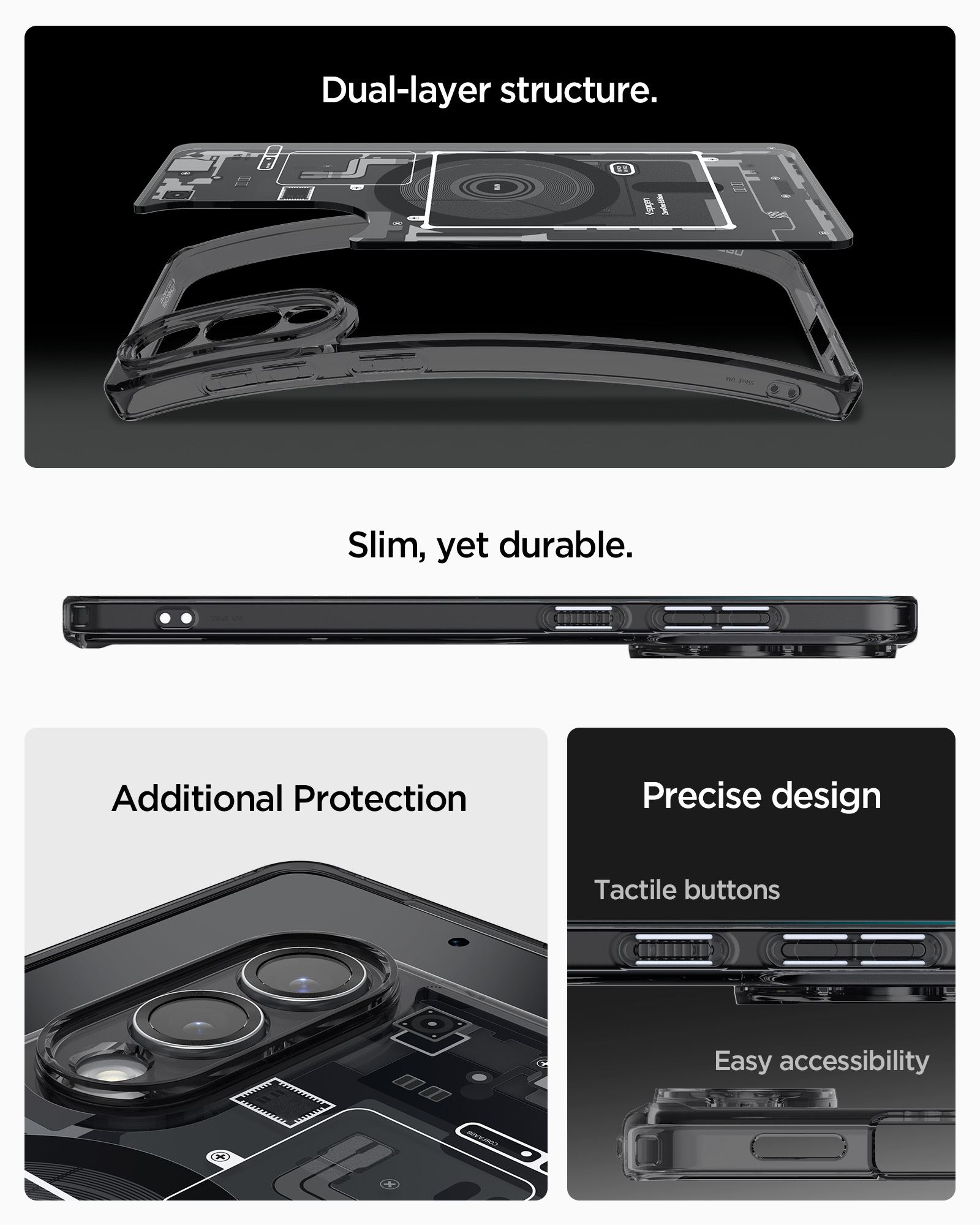 Spigen Ultra Hybrid MagSafe, zero one black - Samsung Galaxy S25 Edge (13)
