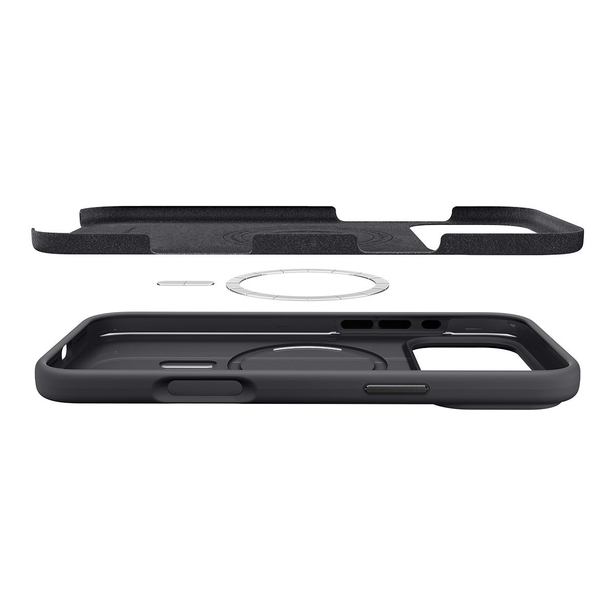 Spigen Silicone Fit MagSafe, black - iPhone 17 Pro Max (6)