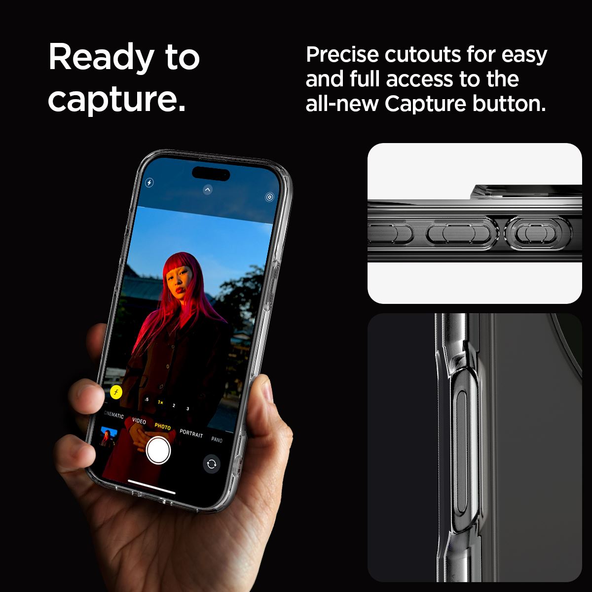 Spigen Ultra Hybrid MagSafe, graphite - iPhone 16 Pro Max (13)