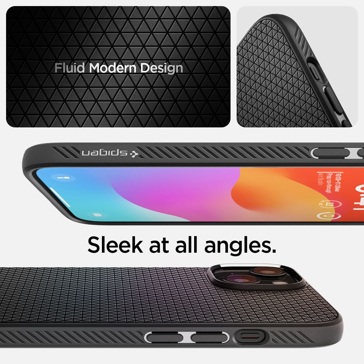 Spigen Liquid Air, matte black - iPhone 15 (15)