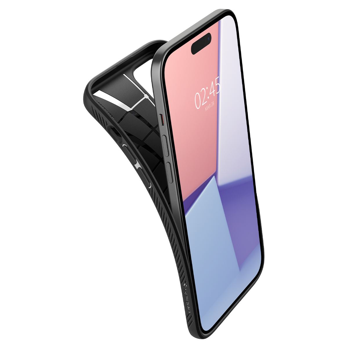 Spigen Liquid Air, matte black - iPhone 15 (7)