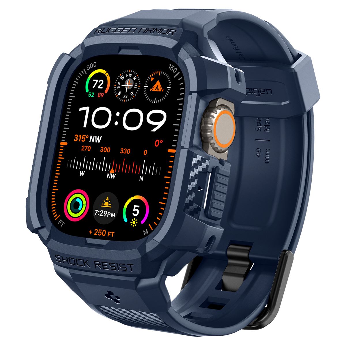 Spigen Rugged Armor Pro, navy blue - Apple Watch Ultra 2/1 49mm (2)