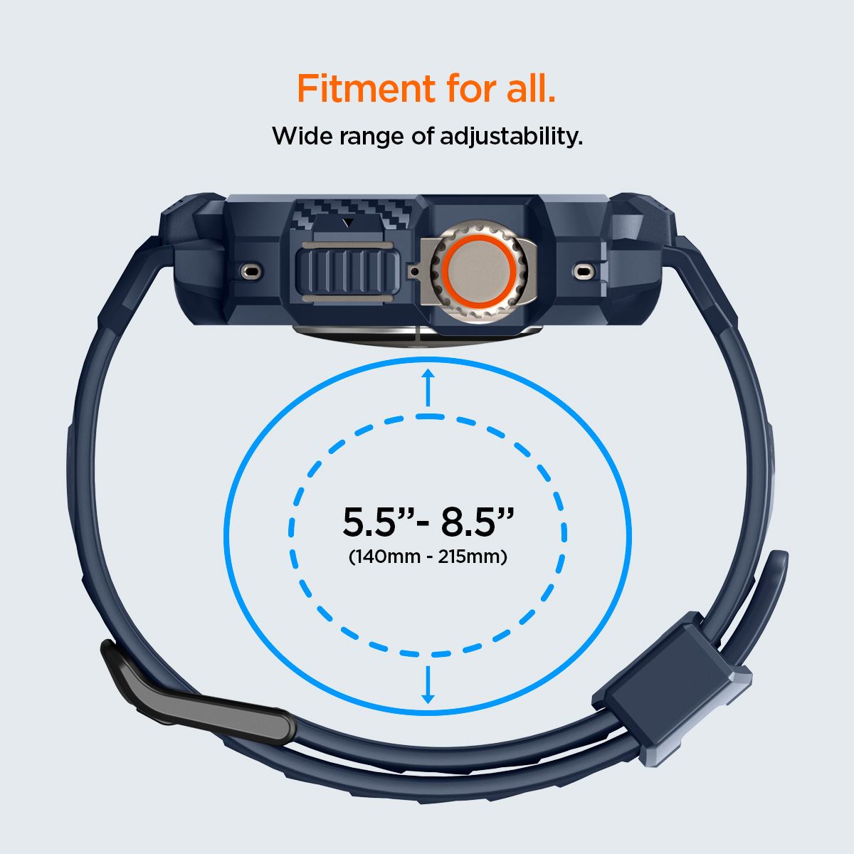 Spigen Rugged Armor Pro, navy blue - Apple Watch Ultra 2/1 49mm (21)