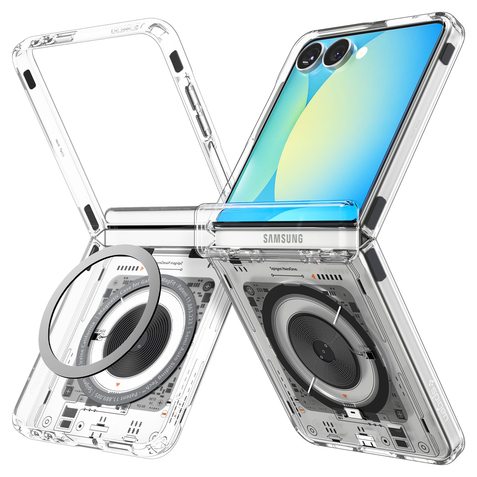 Spigen Ultra Hybrid Pro MagSafe, neo one - Samsung Galaxy Z Flip7