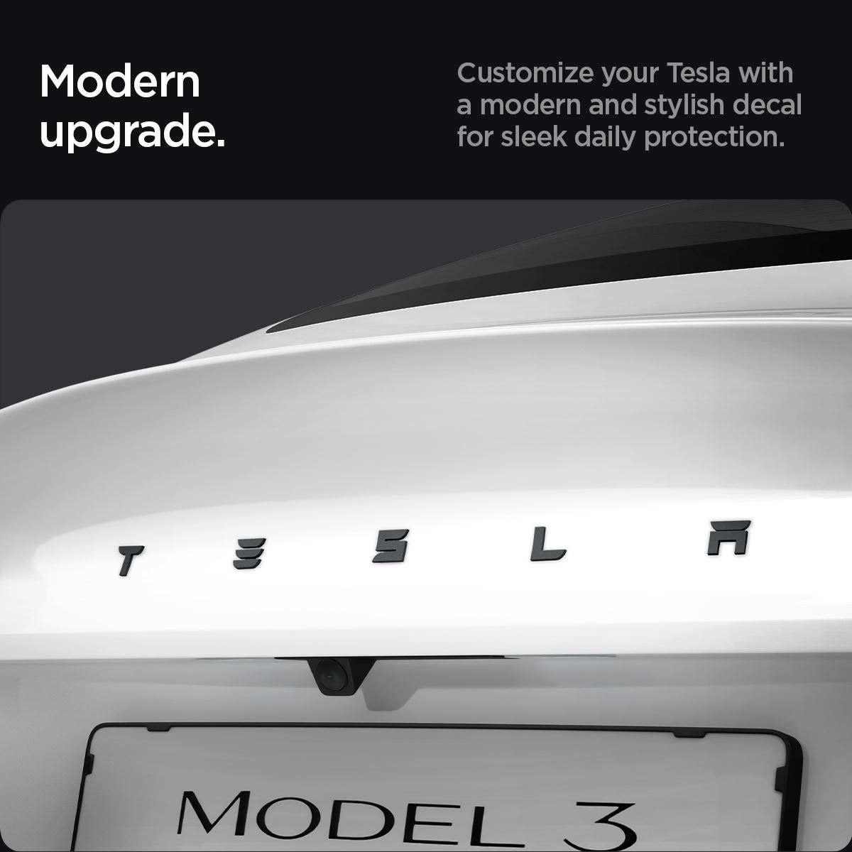 Spigen Tesla Rear Emblem Logo Full Cover, black - Tesla Model 3 2024 (11)
