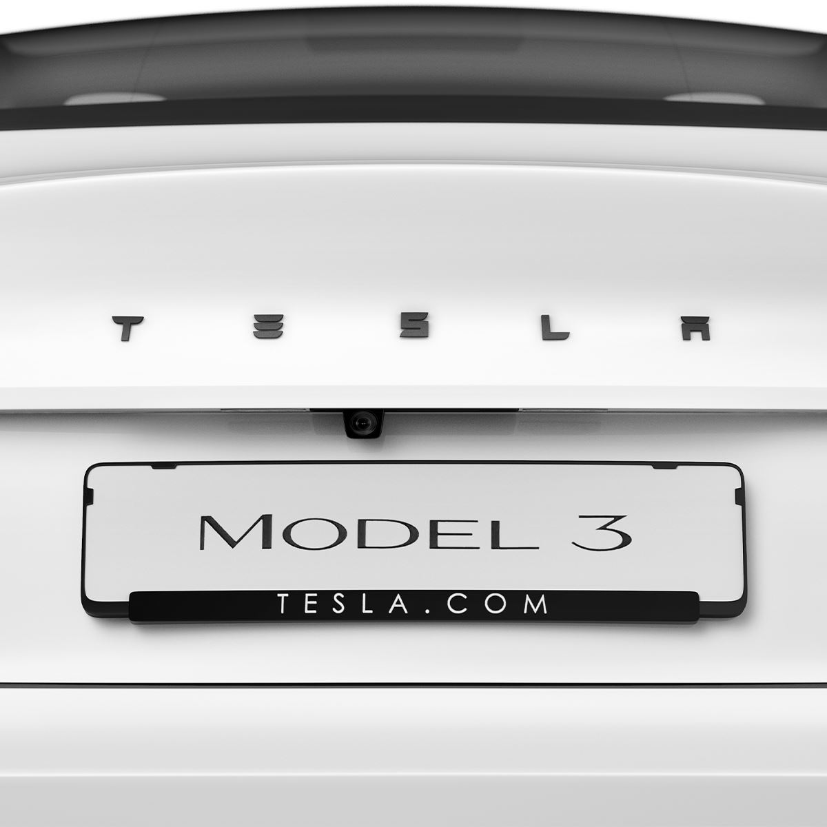 Spigen Tesla Rear Emblem Logo Full Cover, black - Tesla Model 3 2024 (3)