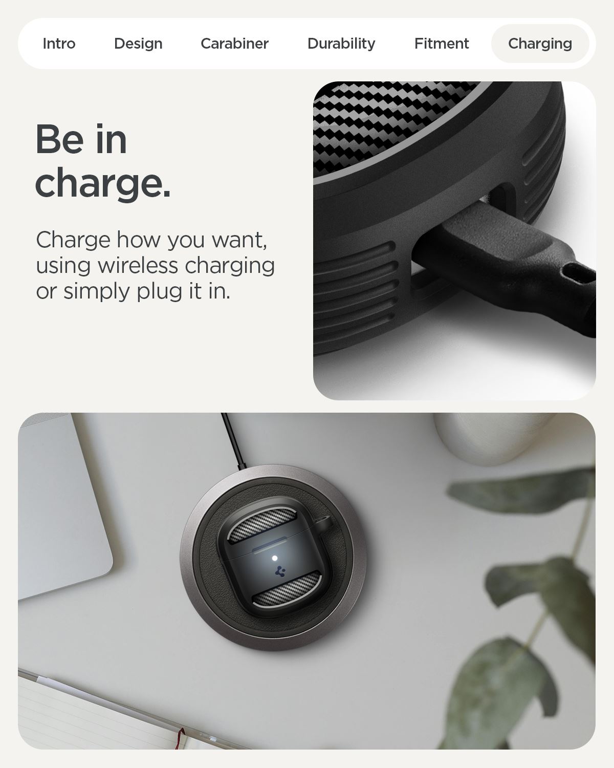 Spigen Rugged Armor, matte black - Google Pixel Buds 2a (17)