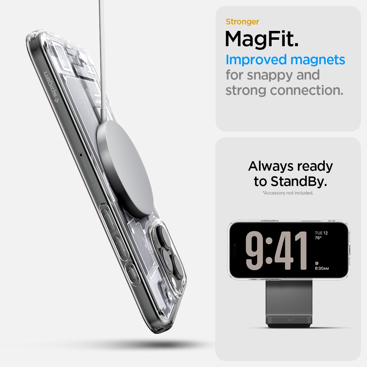 Spigen Ultra Hybrid MagSafe, zero one white - iPhone 16 Pro Max (11)