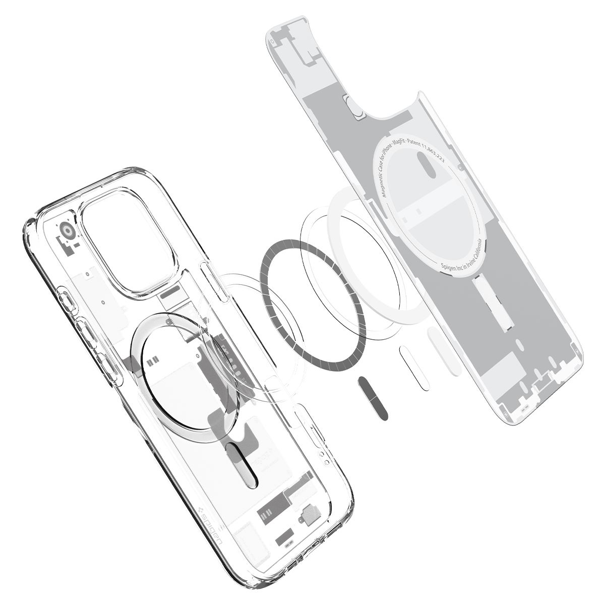Spigen Ultra Hybrid MagSafe, zero one white - iPhone 16 Pro Max (5)