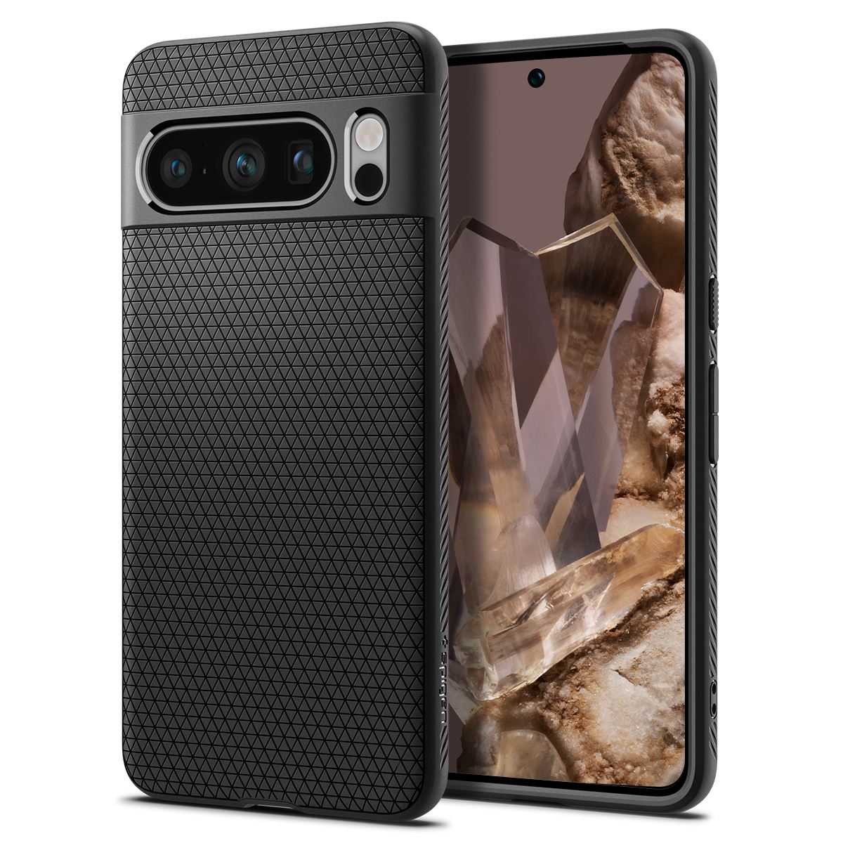 Spigen Liquid Air, matte black - Google Pixel 8 Pro (1)