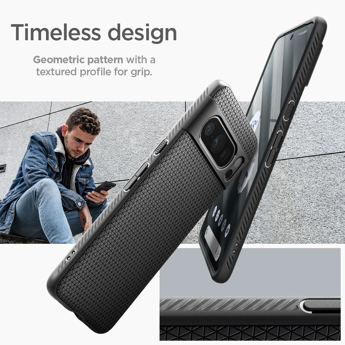Spigen Liquid Air, matte black - Google Pixel 8 Pro (15)