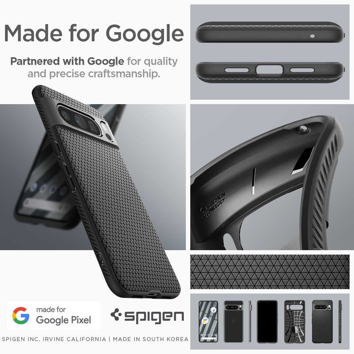 Spigen Liquid Air, matte black - Google Pixel 8 Pro (19)