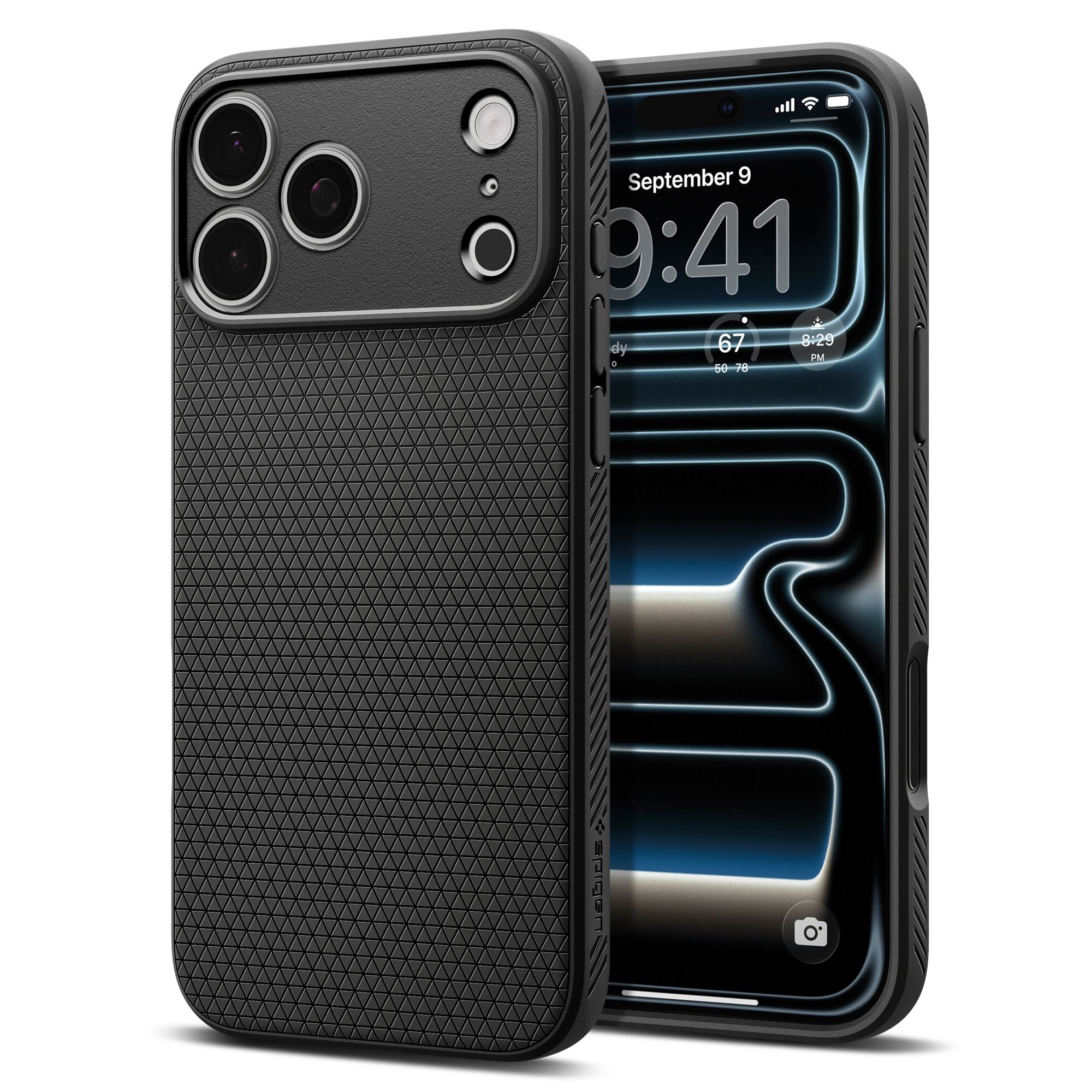 Spigen Liquid Air, matte black - iPhone 18 Pro Max/17 Pro Max