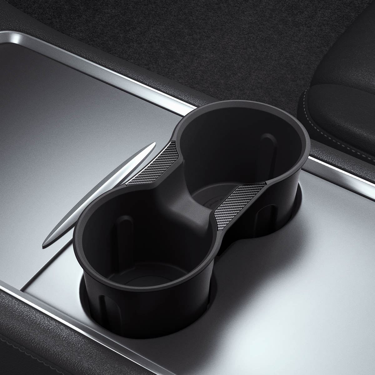 Spigen Tesla Center Console Cup Holder Insert Relaxed Grip - Tesla Model Y/3 (7)