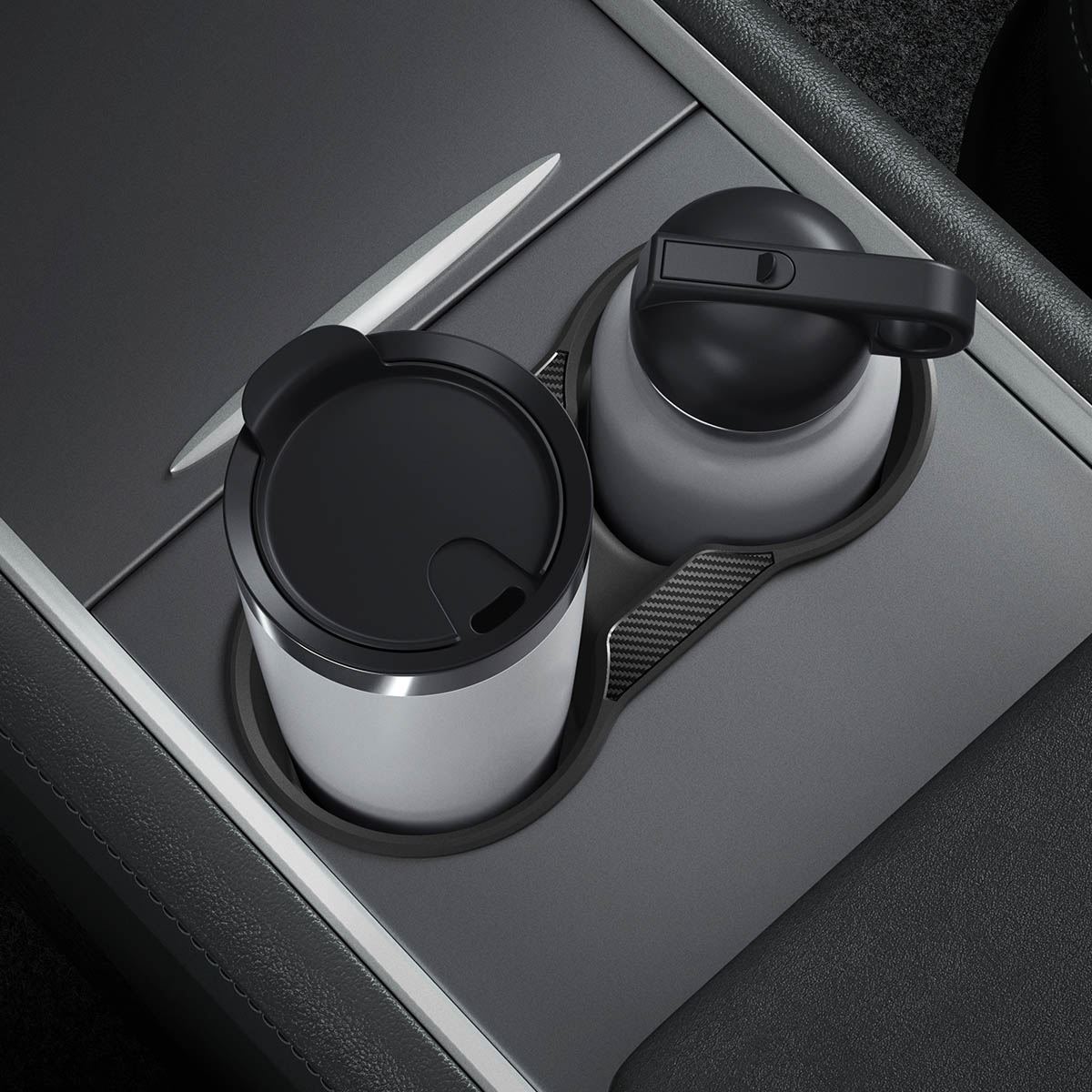 Spigen Tesla Center Console Cup Holder Insert Relaxed Grip - Tesla Model Y/3 (9)