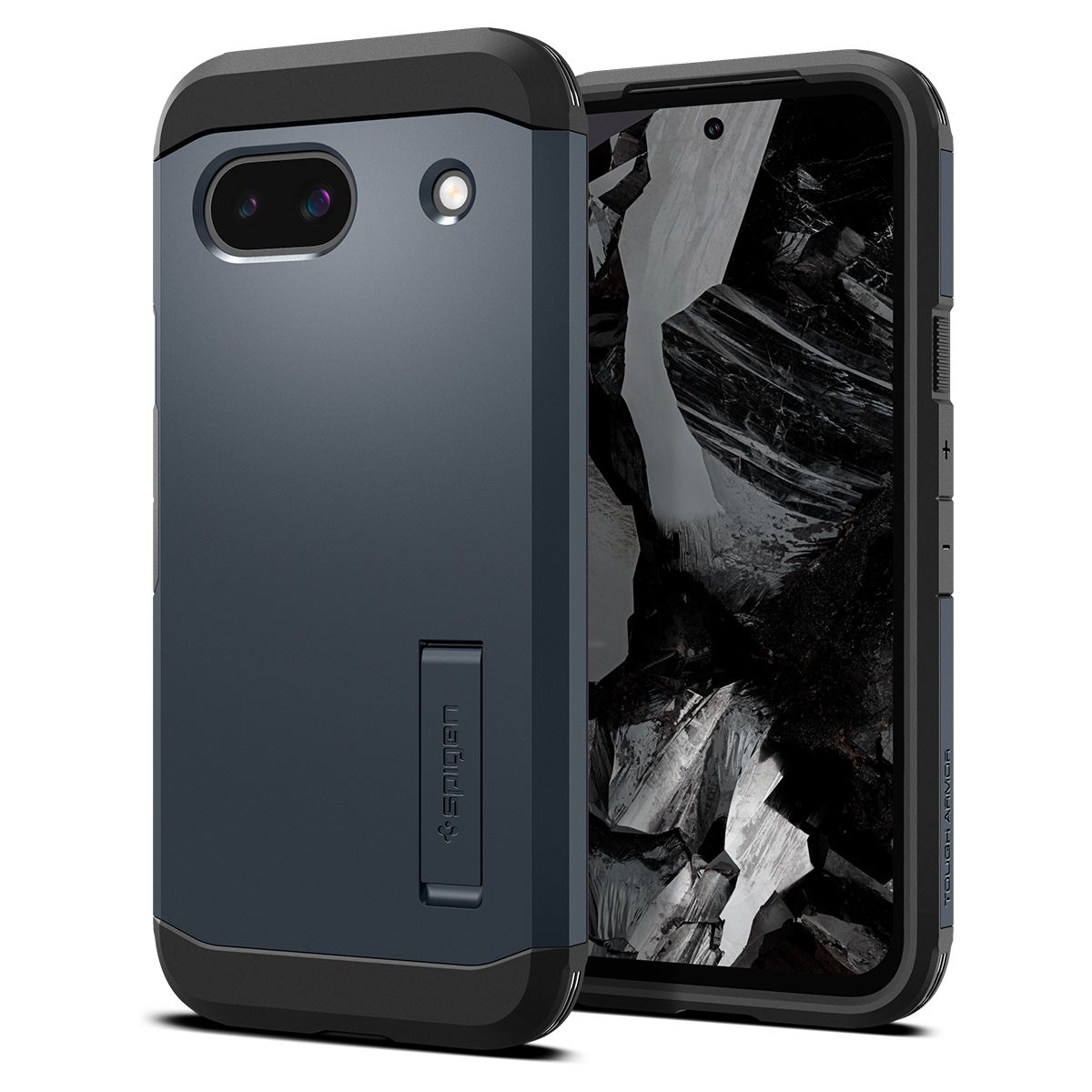 Spigen Tough Armor, metal slate - Google Pixel 8a (1)