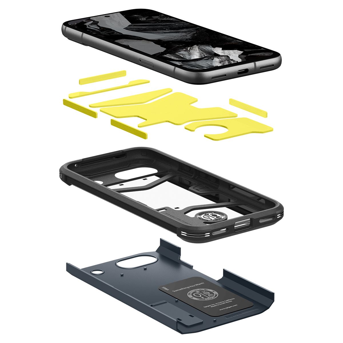 Spigen Tough Armor, metal slate - Google Pixel 8a (7)