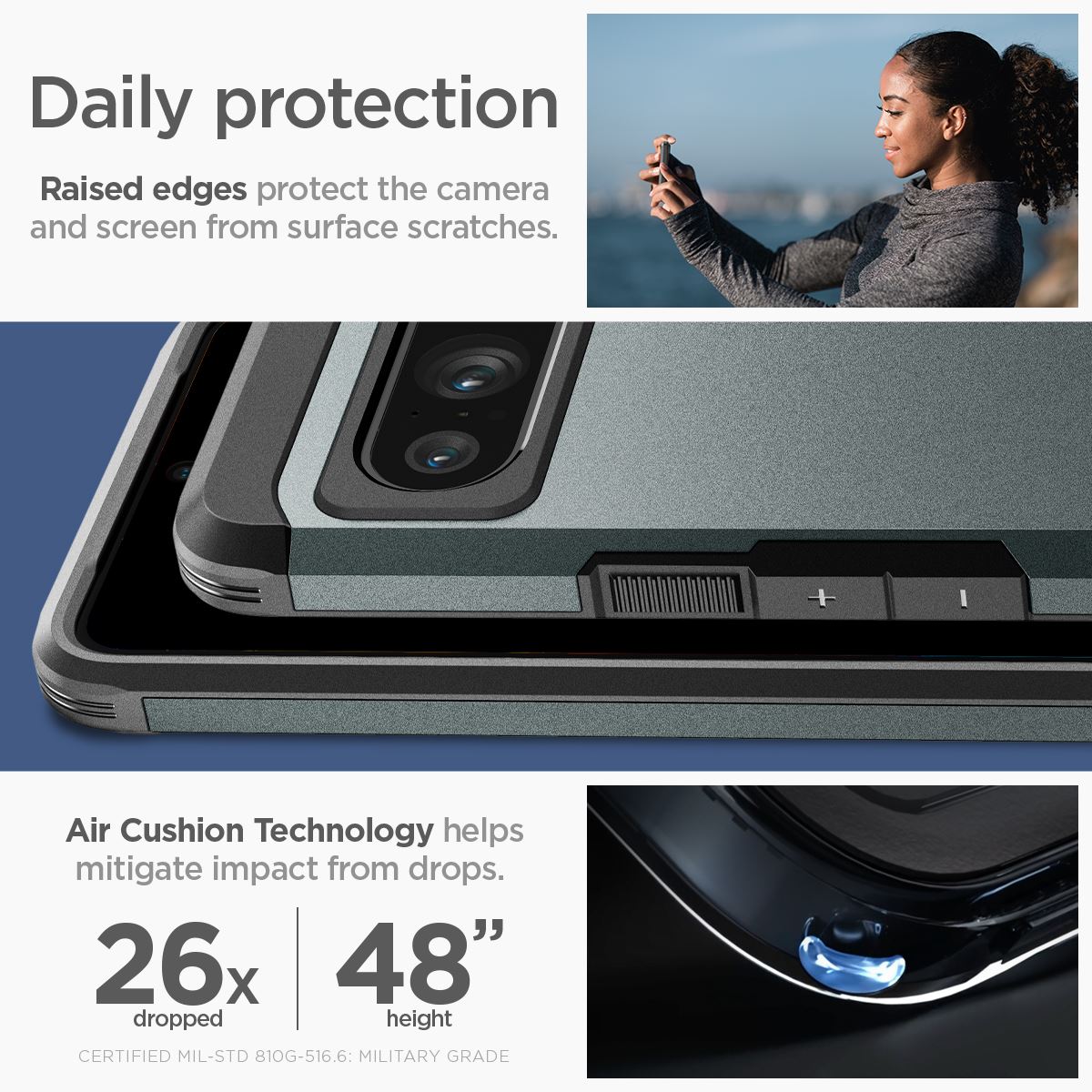 Spigen Tough Armor, abyss green - Google Pixel 8 Pro (16)
