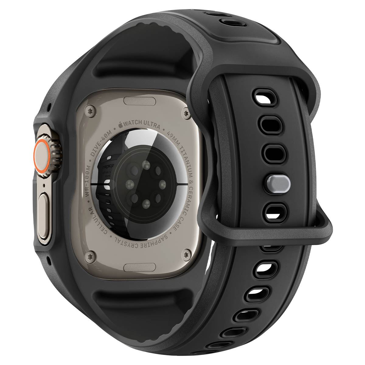 Spigen Liquid Air Pro (w Glass), matte black - Apple Watch Ultra 3/2/1 49mm (10)