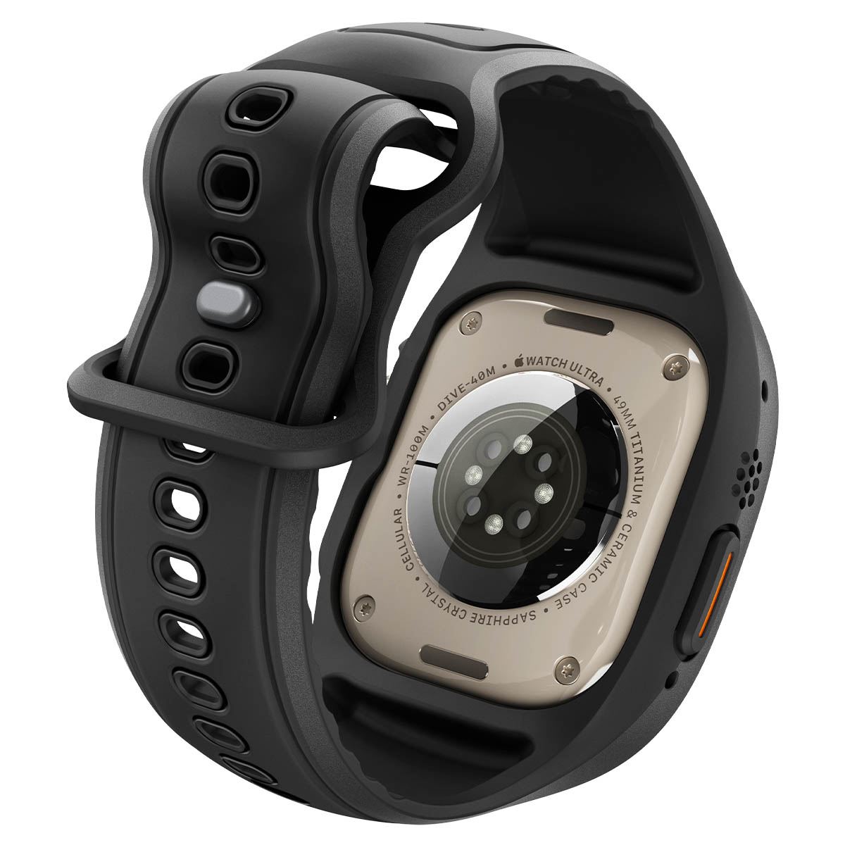 Spigen Liquid Air Pro (w Glass), matte black - Apple Watch Ultra 3/2/1 49mm (11)