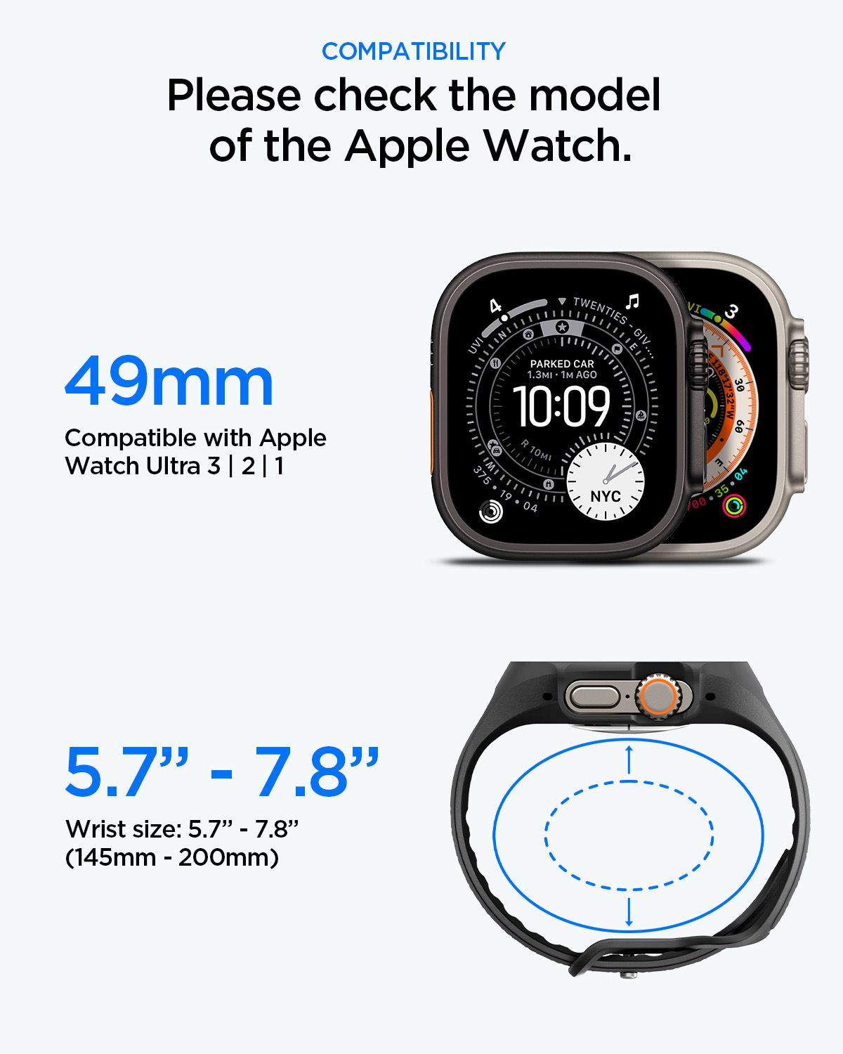 Spigen Liquid Air Pro (w Glass), matte black - Apple Watch Ultra 3/2/1 49mm (13)