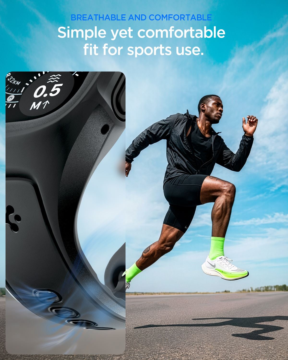 Spigen Liquid Air Pro (w Glass), matte black - Apple Watch Ultra 3/2/1 49mm (16)