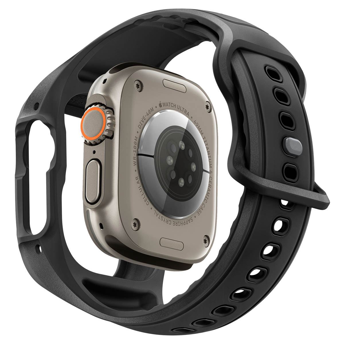 Spigen Liquid Air Pro (w Glass), matte black - Apple Watch Ultra 3/2/1 49mm (5)