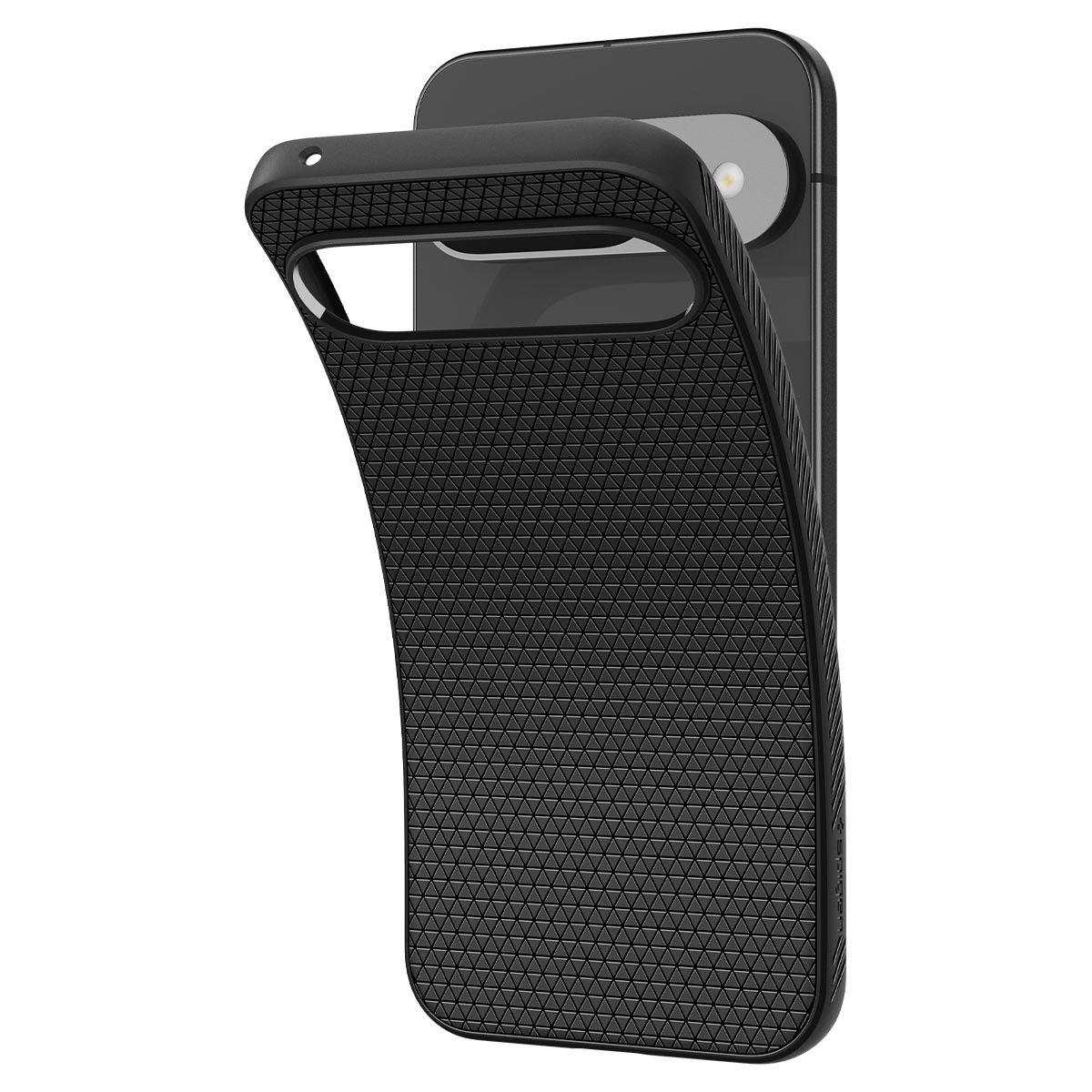 Spigen Liquid Air, matte black - Google Pixel 9 Pro/Pixel 9 (7)