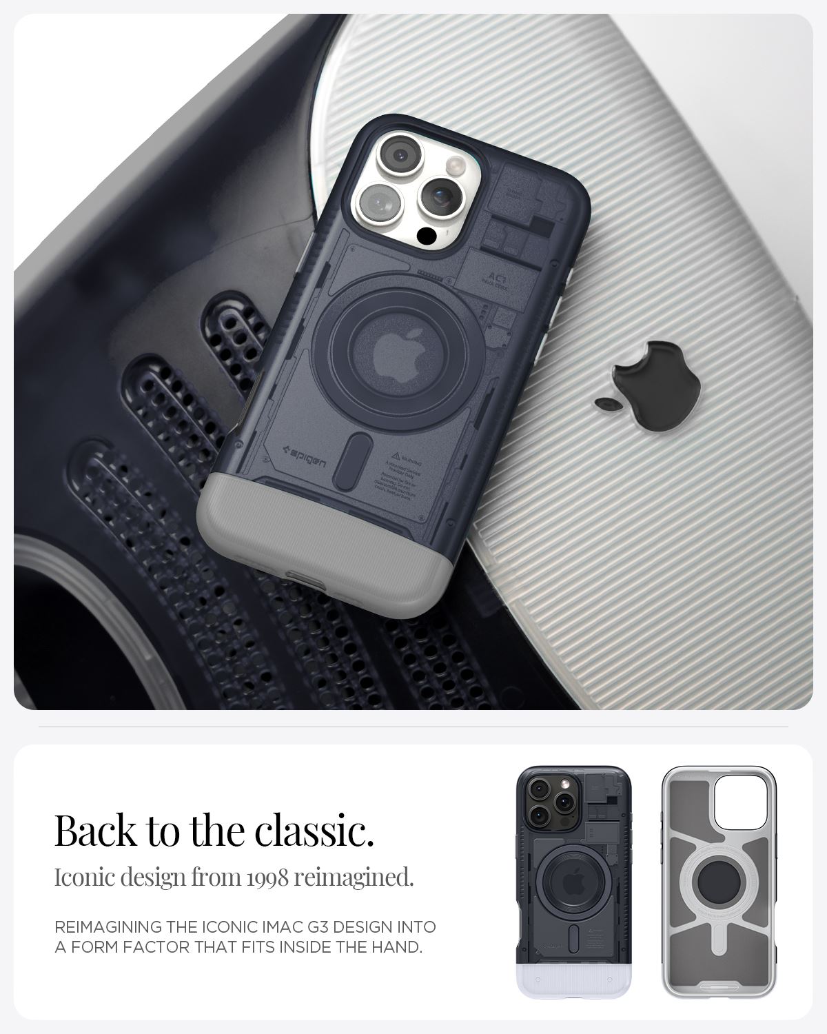 Spigen Classic C1 MagSafe, graphite - iPhone 16 Pro Max (12)