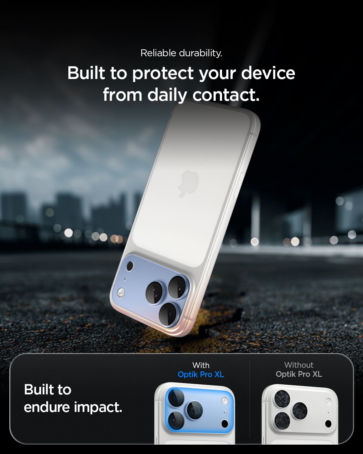 Spigen Glass tR EZ Fit Optik Pro XL 1 Pack, silver - iPhone 18 Pro (16)