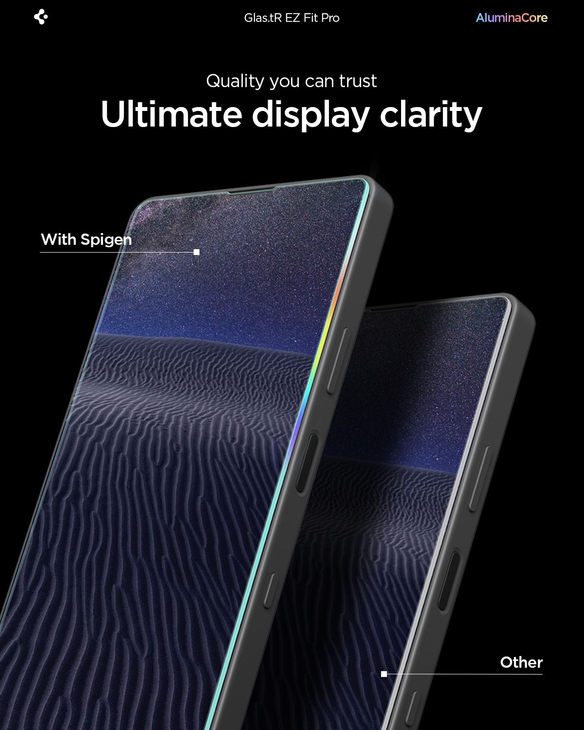 Spigen Glass tR EZ Fit Pro 2 Pack, transparency - Sony Xperia 10 VII (12)