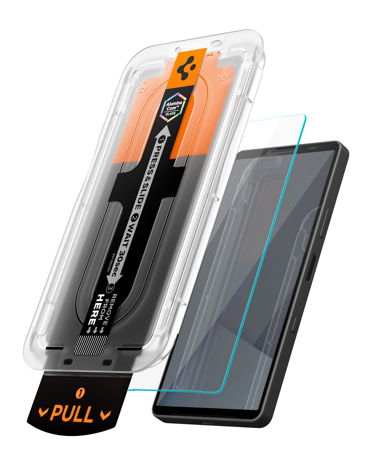 Spigen Glass tR EZ Fit Pro 2 Pack, transparency - Sony Xperia 10 VII (2)