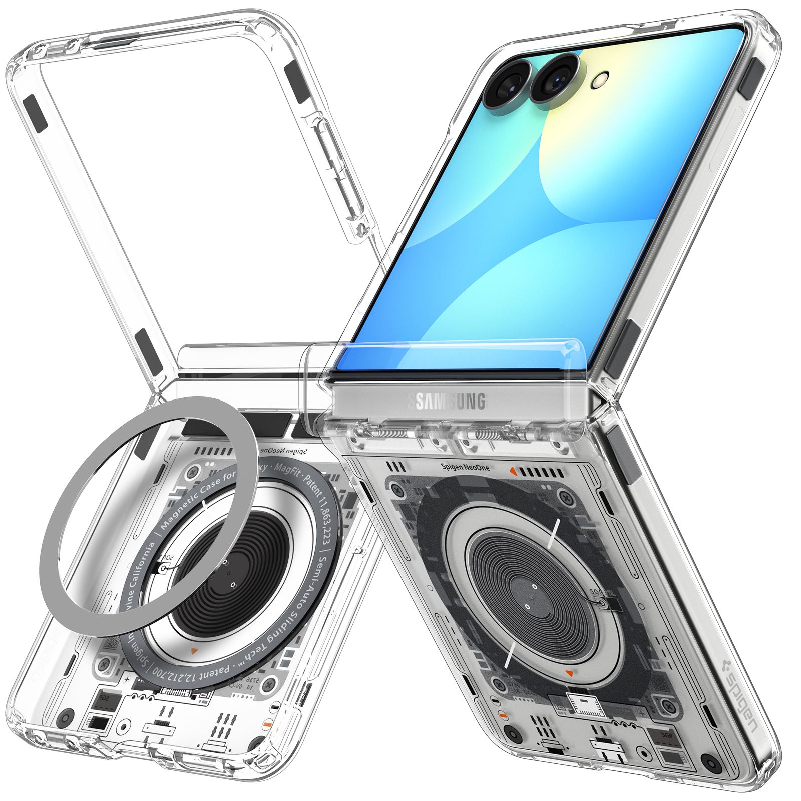 Spigen Ultra Hybrid Pro MagSafe, neo one - Samsung Galaxy Z Flip8 (2)