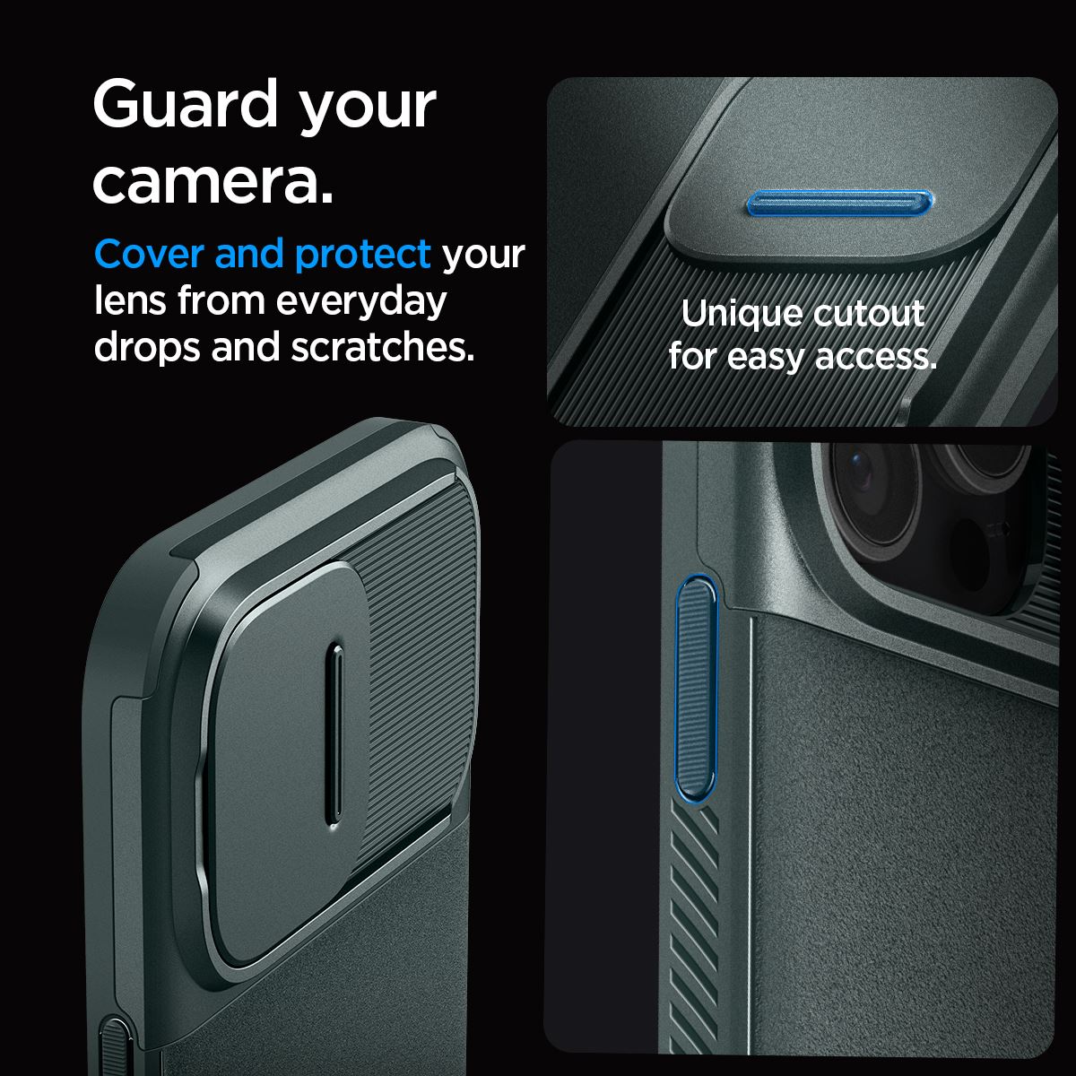 Spigen Optik Armor MagSafe, abyss green - iPhone 16 Pro Max (10)