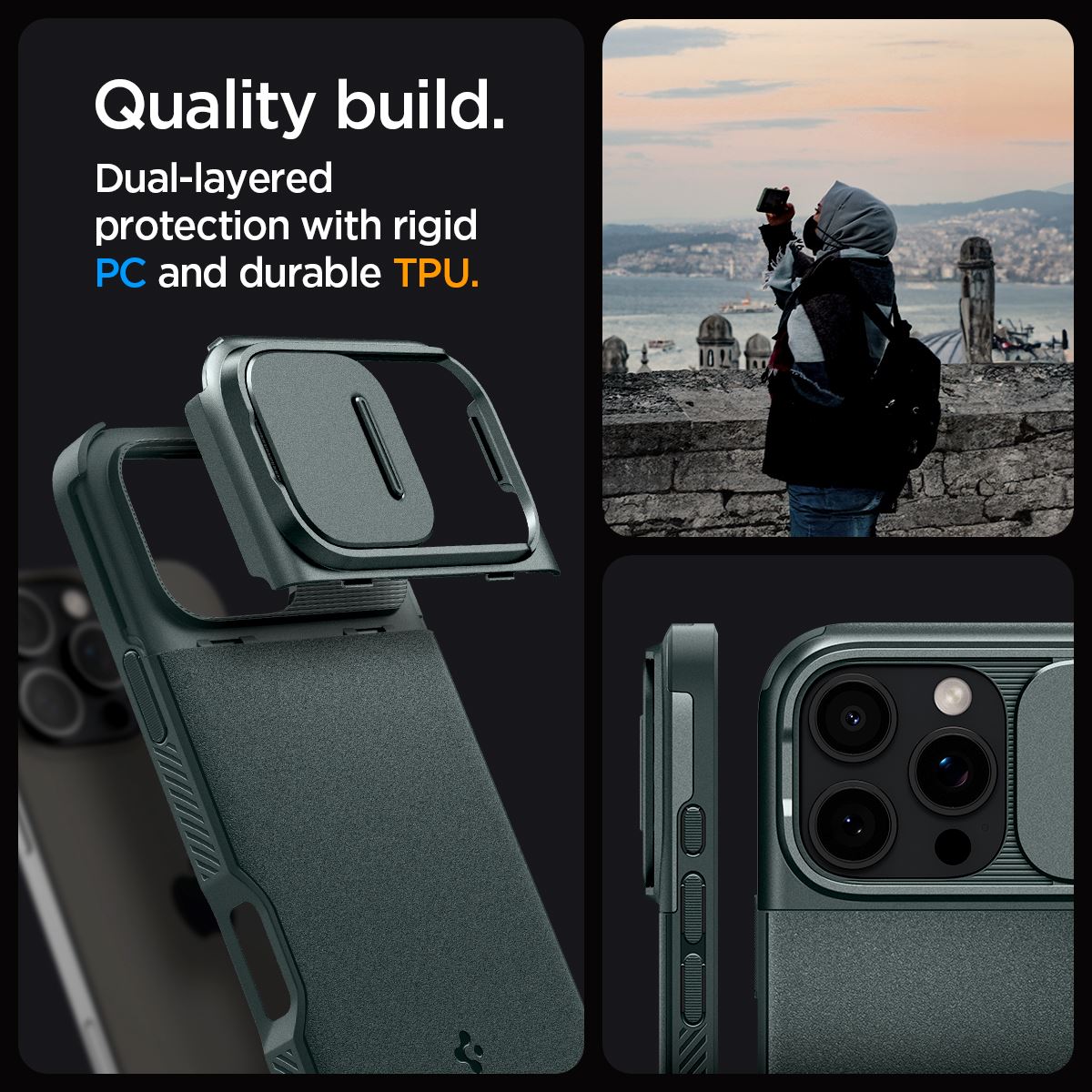 Spigen Optik Armor MagSafe, abyss green - iPhone 16 Pro Max (11)