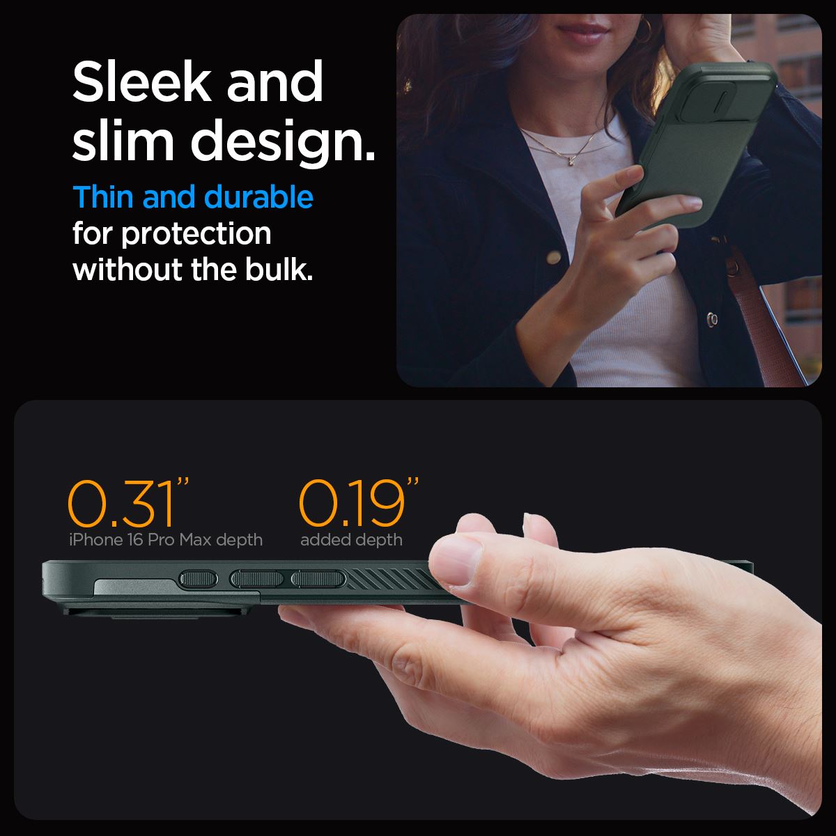 Spigen Optik Armor MagSafe, abyss green - iPhone 16 Pro Max (13)
