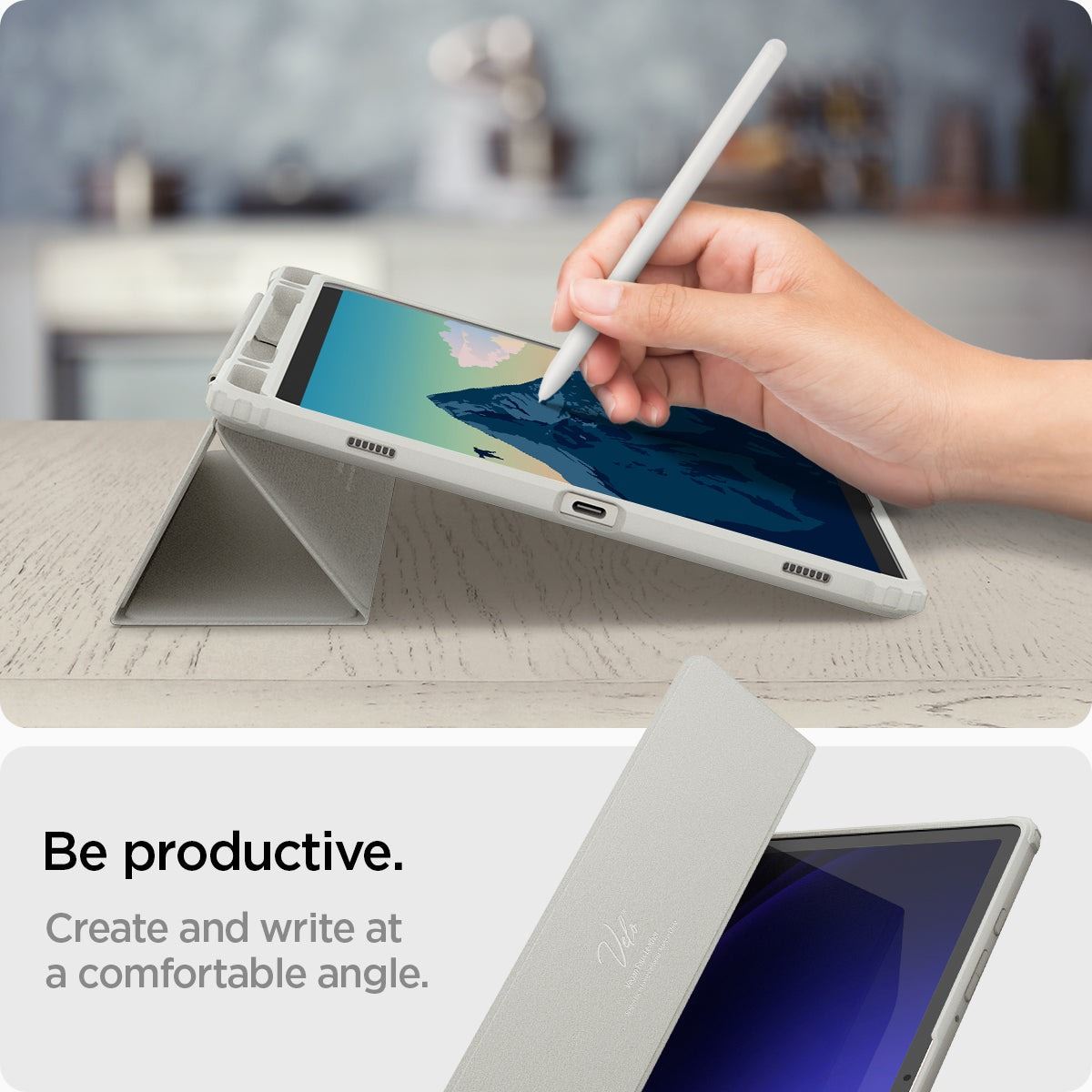 Spigen Ultra Hybrid Pro, gray - Samsung Galaxy Tab S9 (14)