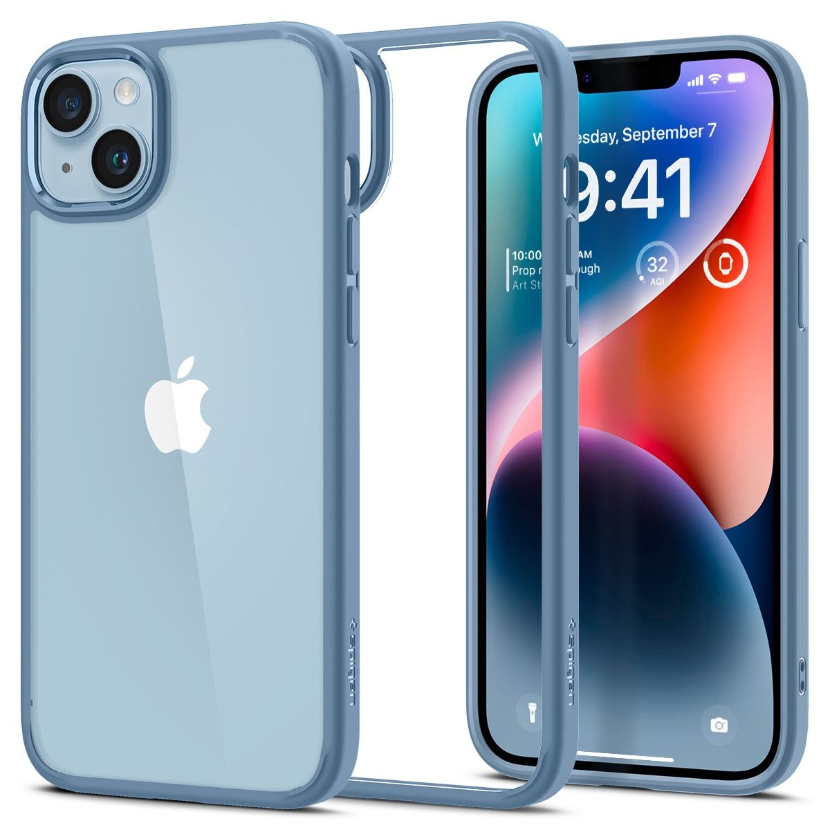 Spigen Ultra Hybrid, sierra blue - iPhone 14 (1)
