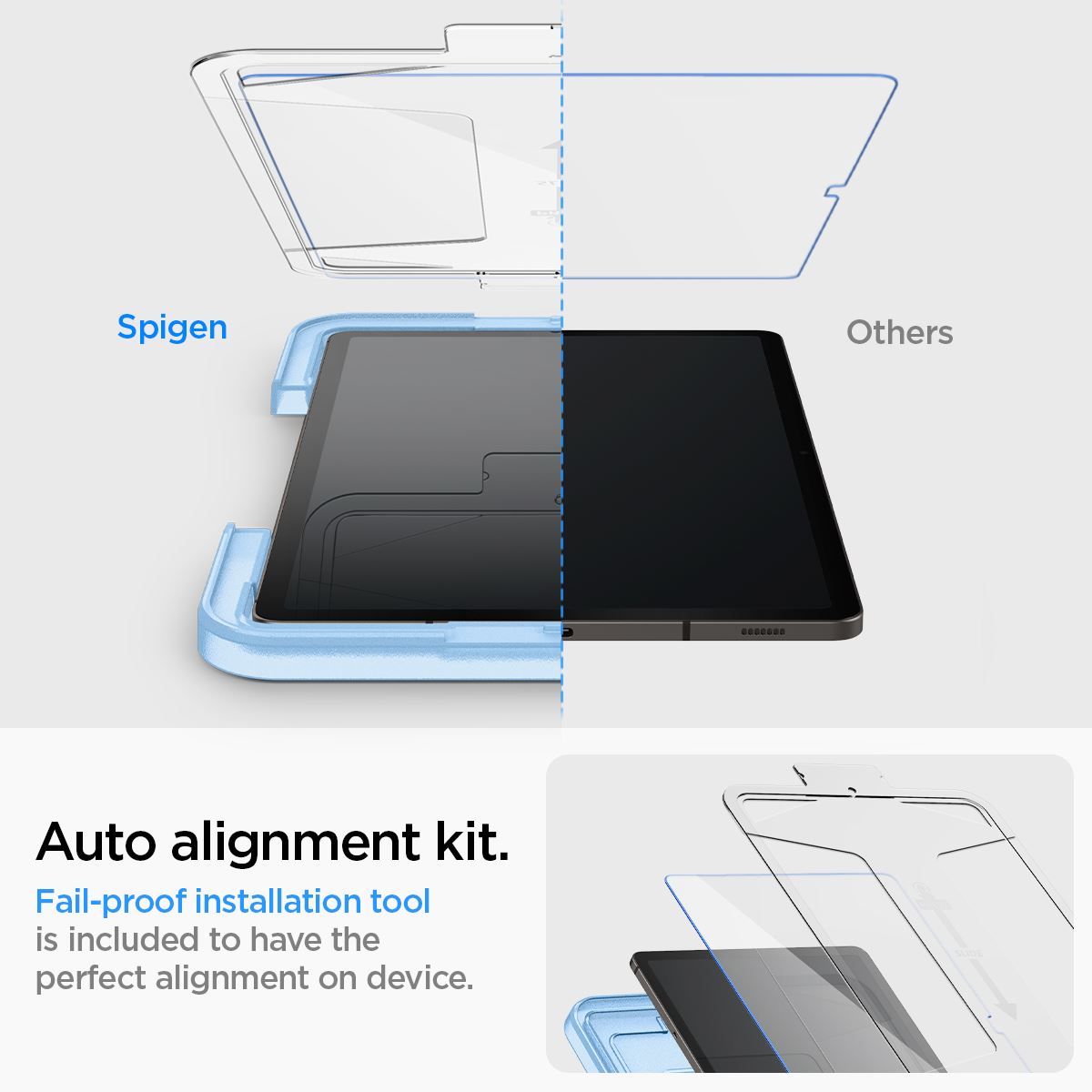 Spigen Glass tR EZ Fit 1 Pack - Samsung Galaxy Tab S10/S9+ (9)