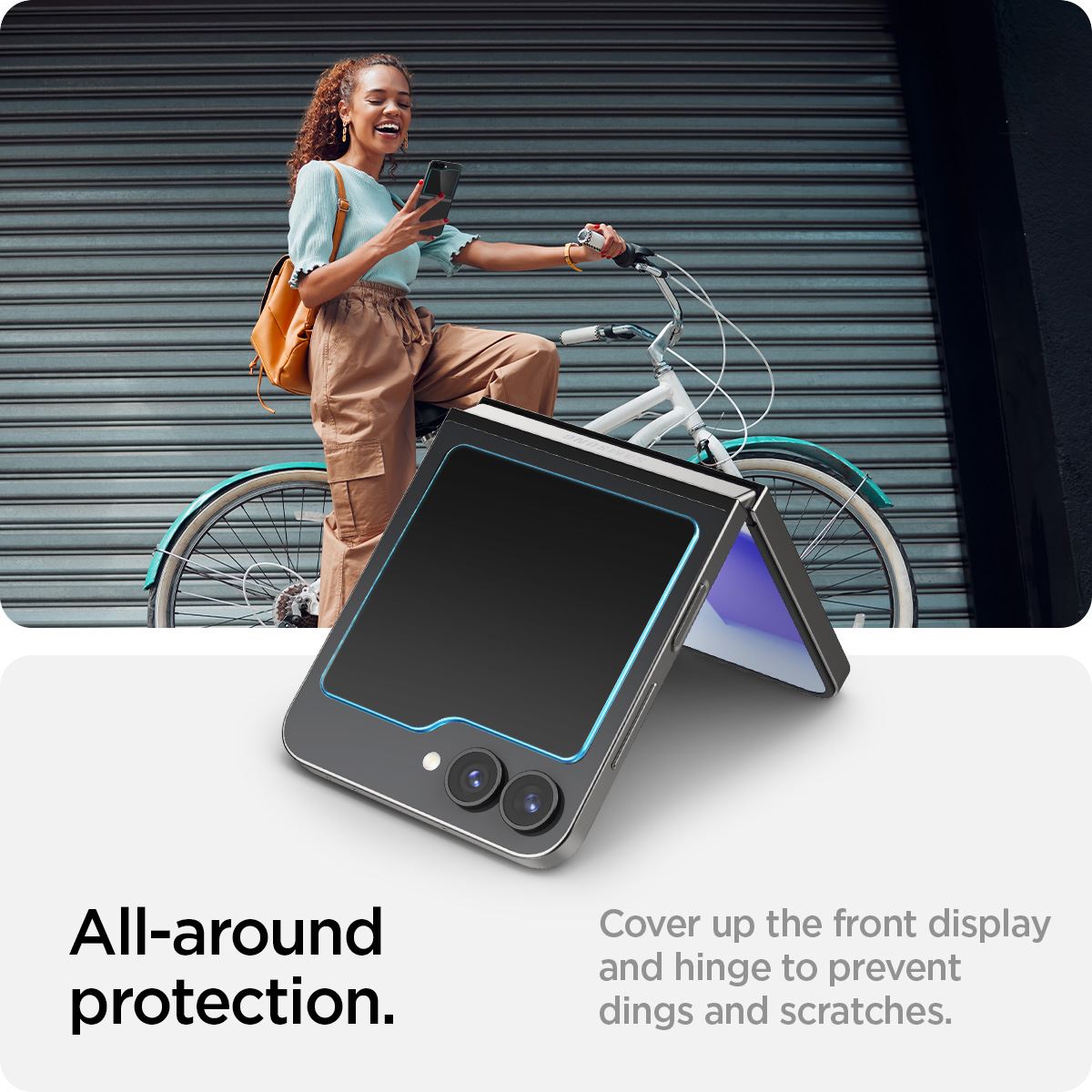 Spigen Glass tR EZ Fit Cover 2 Pack - Samsung Galaxy Z Flip6/7 FE (11)