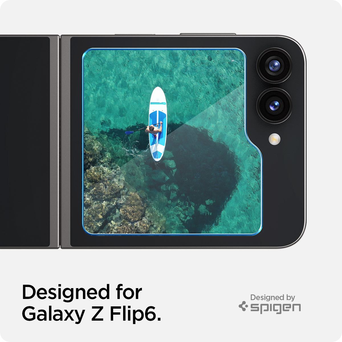 Spigen Glass tR EZ Fit Cover 2 Pack - Samsung Galaxy Z Flip6/7 FE (9)