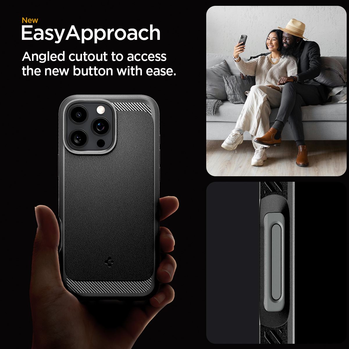 Spigen Rugged Armor MagSafe, matte black - iPhone 16 Pro (14)