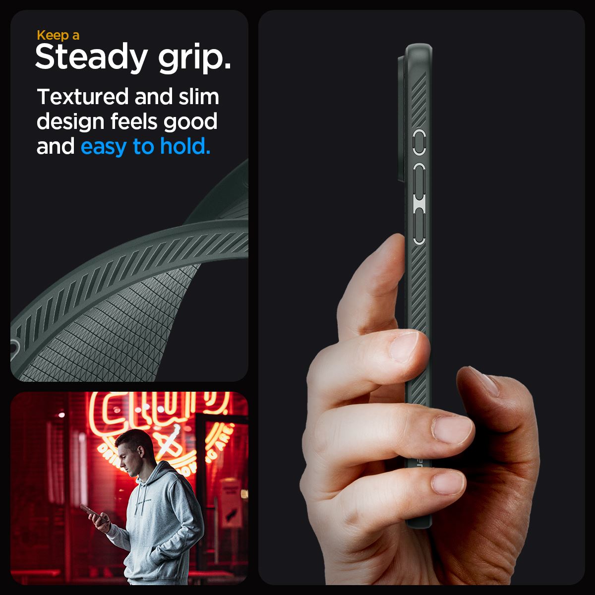 Spigen Liquid Air, abyss green - iPhone 15 Pro (16)