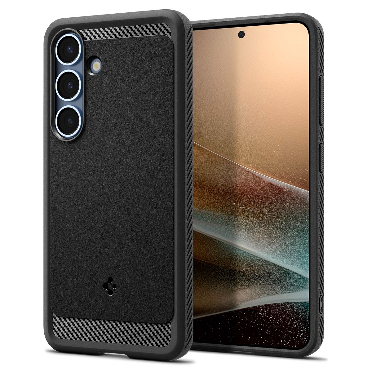 Spigen Rugged Armor MagSafe, matte black - Samsung Galaxy S25